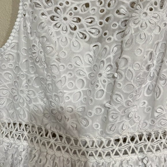Lily Pulitzer white summer dress beach vacation resort cocktail sauce 2 - Picture 4 of 7